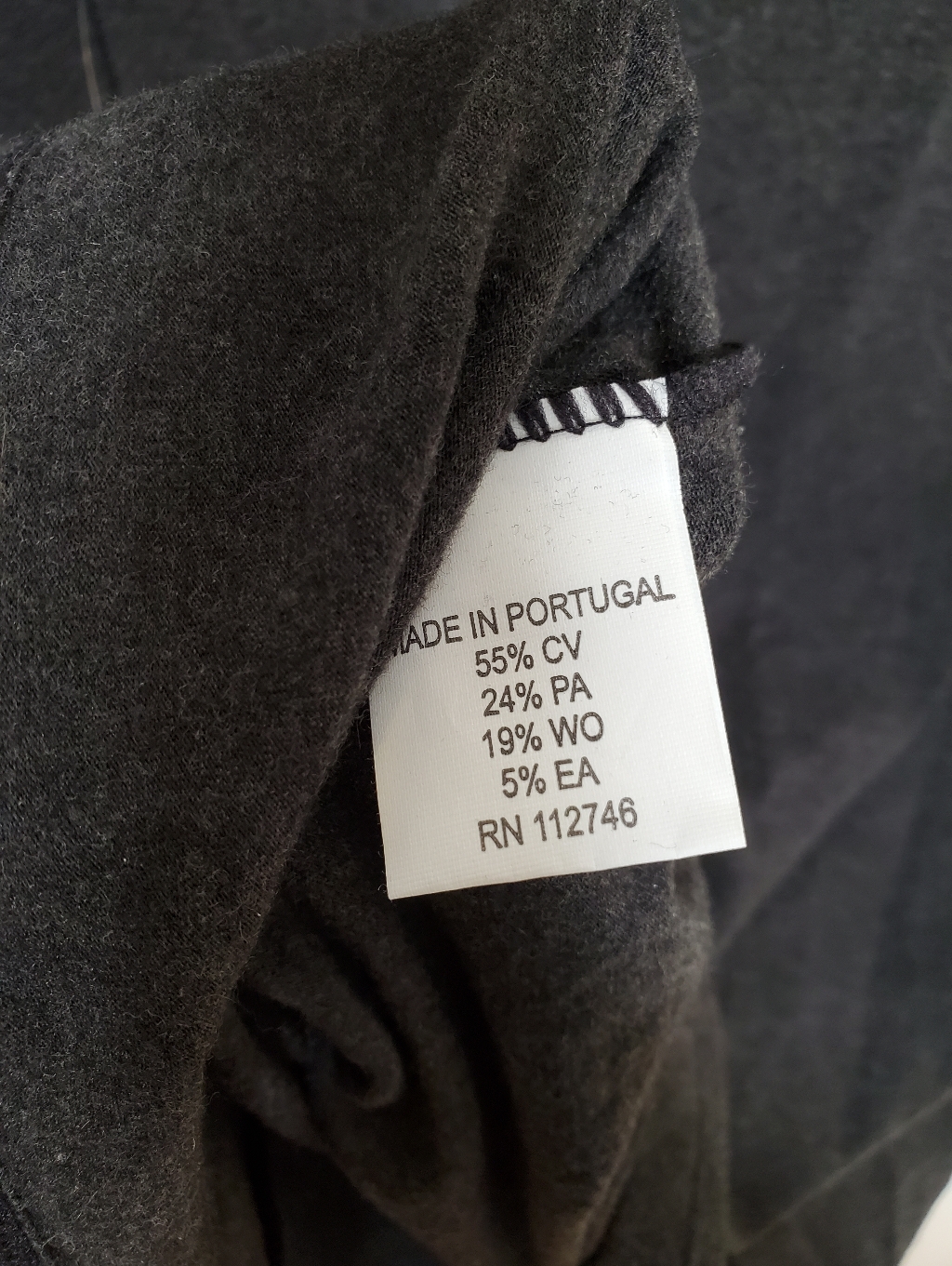 Jarbo Wool Blend Long Sleeve Luxury Chic Top Grey Size 4 — image 4 of 5